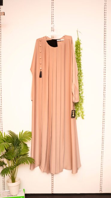 Ladies Button Abaya 434A